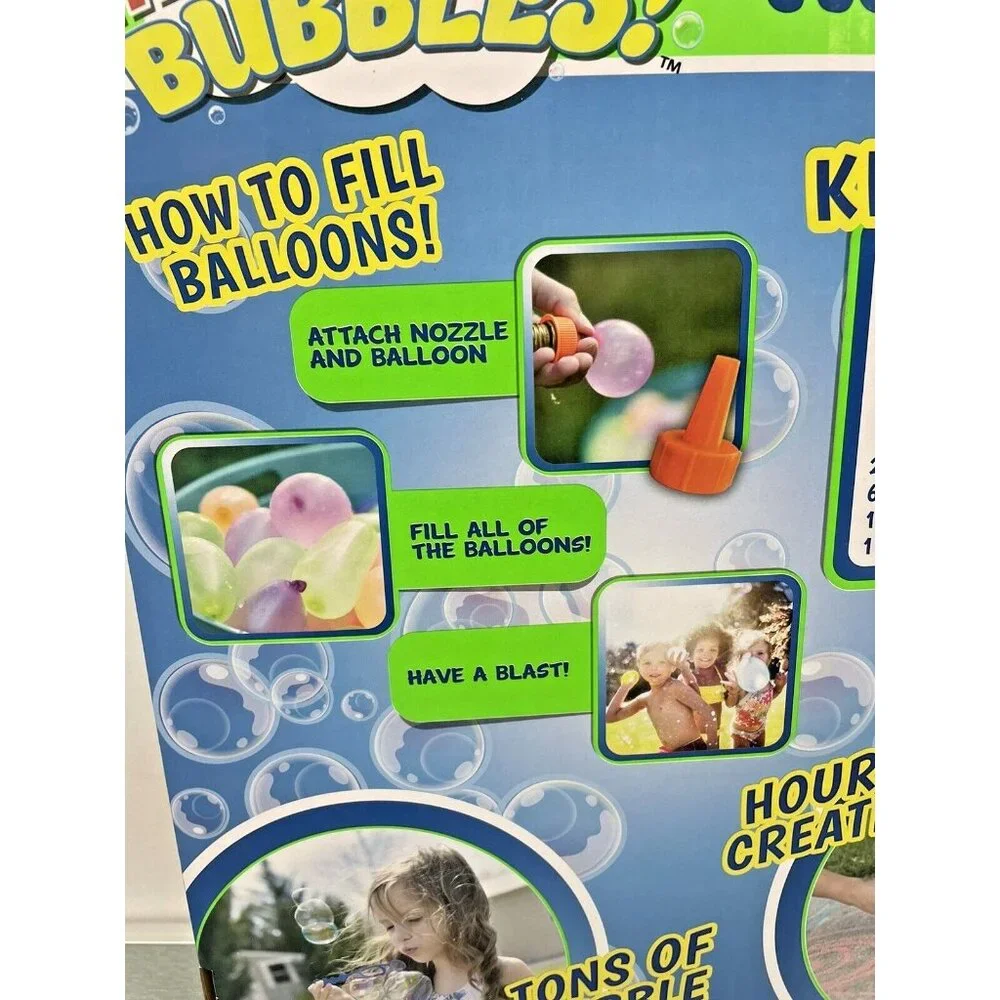 Maxx Bubbles Summer Fun Party Set 114 Pcs Jump Rope Bubble Blaster Balloons - Picture 5 of 11